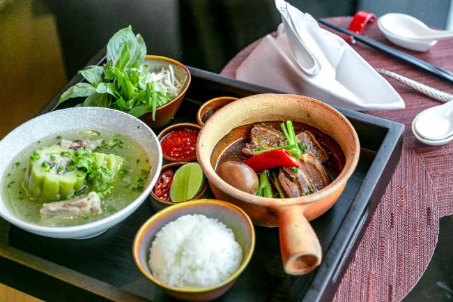Authentic Vietnamese dishes served at Bamboo Chic Restaurant - PHOTO: COURTESY OF LE MÉRIDIEN SAIGON