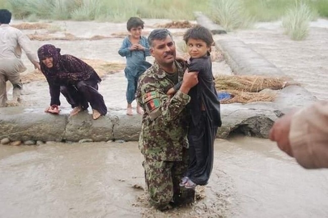 Heavy rains struck Kandahar city and six districts. (Photo: Twitter)