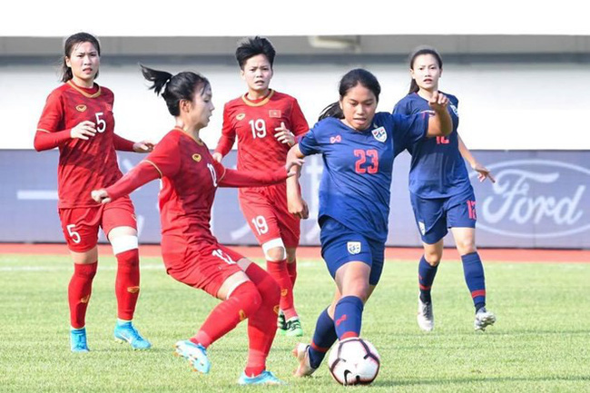 Vietnam U19 female football team failed to find the net during a goalless draw with Thailand in China on May 10 (Photo: thethao247.vn)