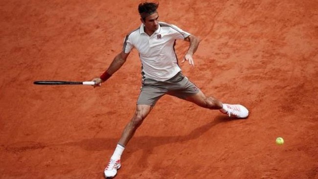 Switzerland's Roger Federer in action during his semi final match against Spain's Rafael Nadal - French Open - Roland Garros, Paris, France - June 7, 2019. (Photo: Reuters)