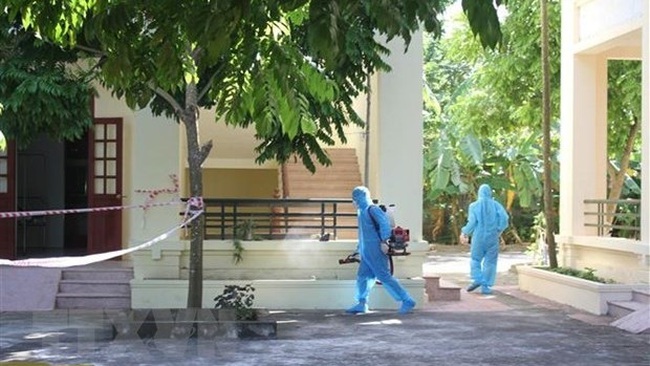 At a quarantine facility in Hoa Lu, Ninh Binh (Photo: VNA)