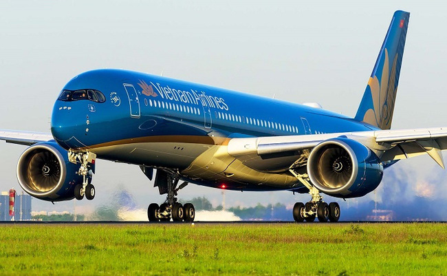 An aircraft of Vietnam Airlines.