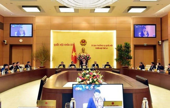 A previous session of the National Assembly Standing Committee (Photo: VNA)