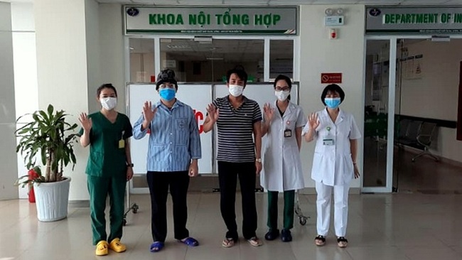 Two more COVID-19 patients announced as recovered on June 12, 2020. (Photo courtesy to the National Hospital for Tropical Diseases)