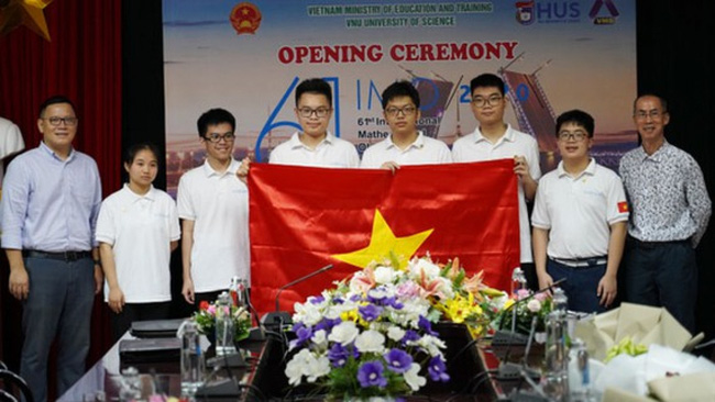 Local students attend the International Mathematical Olympiad (IMO) 2020 in the form of an online competition