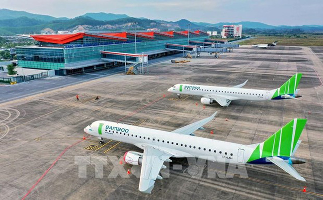 Flights between Van Don in the northern province of Quang Ninh and Ho Chi Minh City will be resumed on October 27. (Photo:VNA)