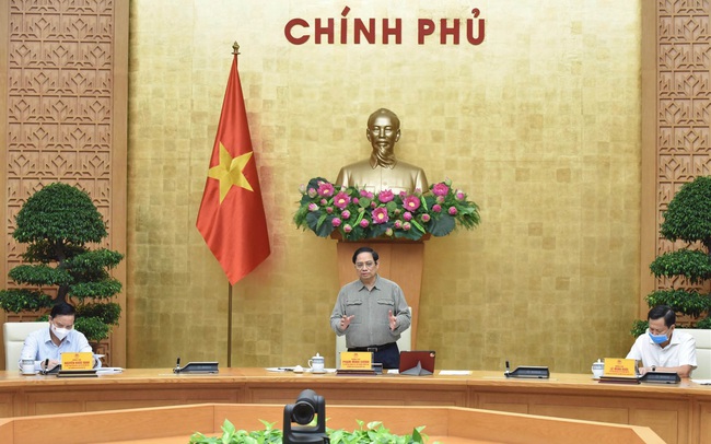 PM Pham Minh Chinh speaks at the meeting. (Photo: NDO/Tran Hai)