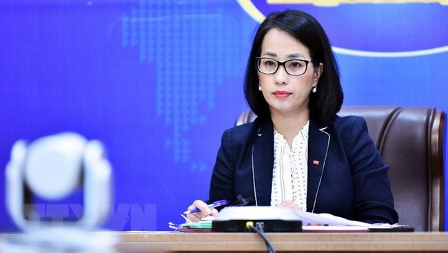 Deputy Spokesperson of the Ministry of Foreign Affairs Pham Thu Hang (Photo: VNA)