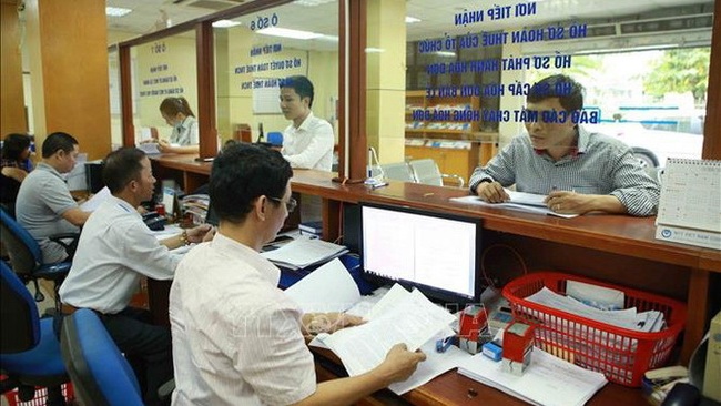 Activities at the Hanoi Tax Department (Photo: VNA)