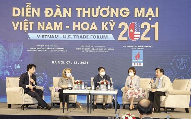 The forum was jointly held by the Vietnamese Ministry of Industry and Trade, the American Chamber of Commerce in Hanoi, and the US-ASEAN Business Council. (Photo: VNA)