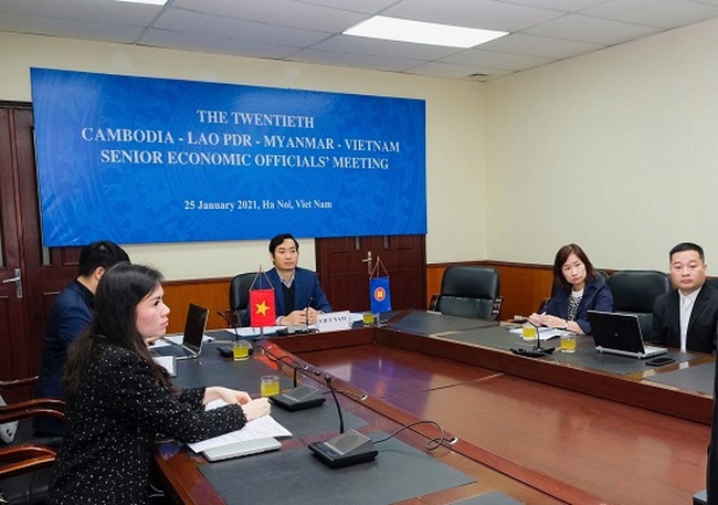 The Vietnamese delegation at the meeting. (Photo: MOIT)