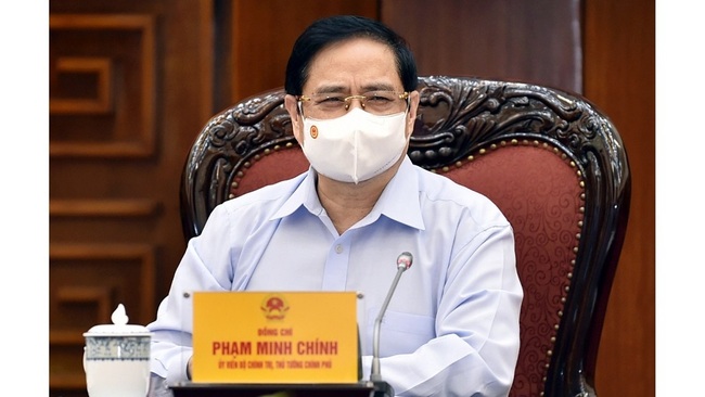 Prime Minister Pham Minh Chinh chairs the meeting. (Photo: VGP)