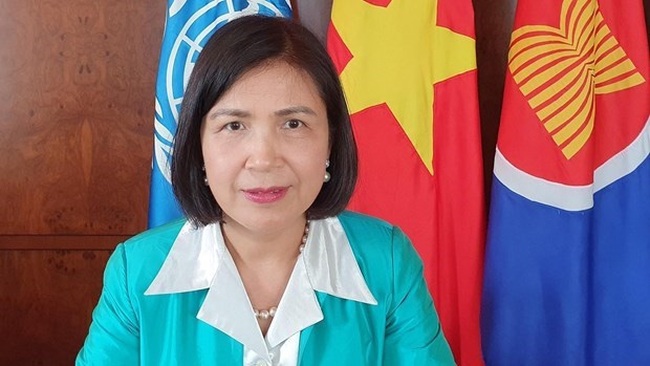 Ambassador Le Thi Tuyet Mai, Permanent Representative of Vietnam to the UN, the World Trade Organisation and other international organisations in Geneva (Photo: VNA)