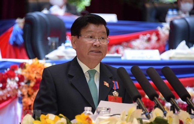 General Secretary of the Lao People's Revolutionary Party Central Committee and State President Thongloun Sioulith (Photo: VNA)