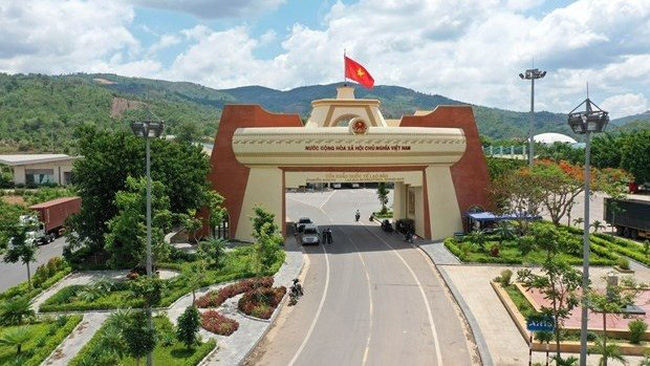 The Lao Bao International Border Gate of Vietnam's Quang Tri province is situated on the shared borderline with Laos (Photo: VNA)