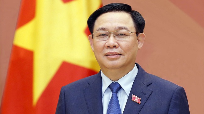 Vietnamese National Assembly Chairman Vuong Dinh Hue