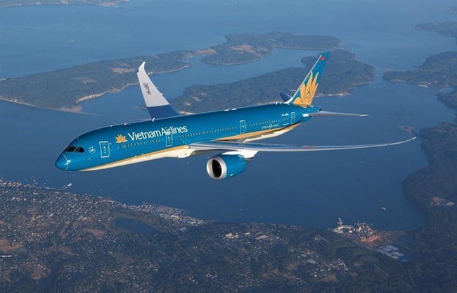 An airplane of national flag carrier Vietnam Airlines (Photo: VNA)