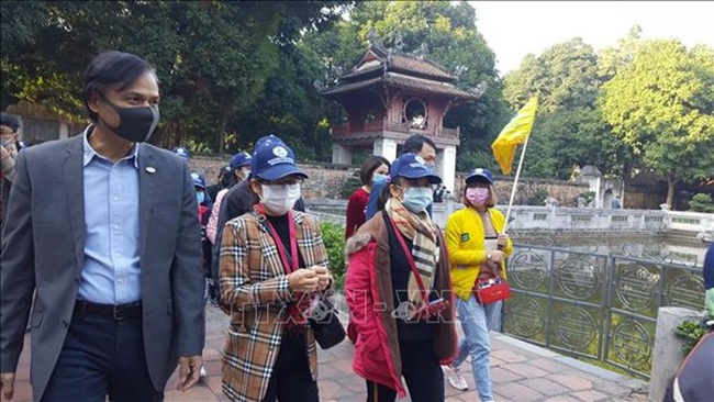 At the Temple of Literature in Hanoi (Photo: VNA)