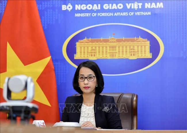 Vice Spokeswoman of the Ministry of Foreign Affairs Pham Thu Hang (Photo: VNA)