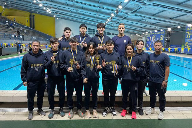 Vietnamese swimmers are training in Hungary. (Photo: webthethao.vn)