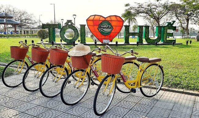 The bicycles of the hire scheme (Photo: baothuathienhue.vn)
