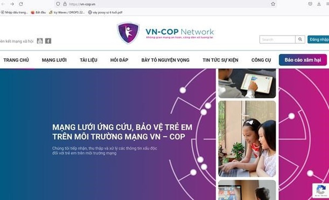 The website was launched by the Authority of Information Security. (Photo: hanoimoi.com.vn)