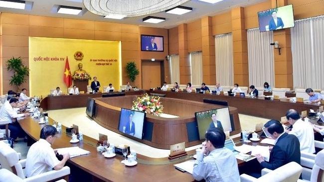 The 13th meeting of the National Assembly Standing Committee. (Photo: Duy Linh)