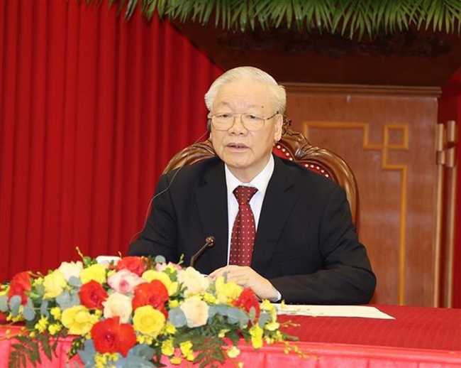 General Secretary of the Communist Party of Vietnam (CPV) Central Committee Nguyen Phu Trong. (Photo: VNA)