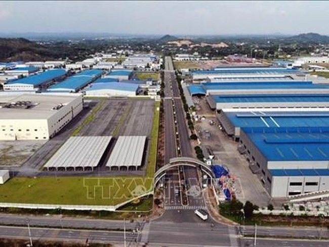 Part of the Diem Thuy Industrial Park in Thai Nguyen province (Illustrative photo: VNA)