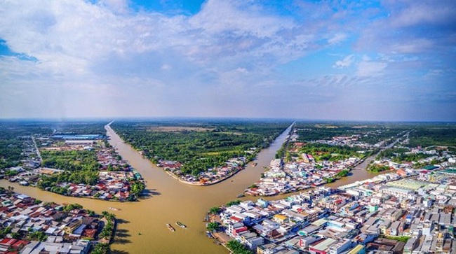 Mekong Delta urban areas attempt to respond to climate change. Photo: VNA