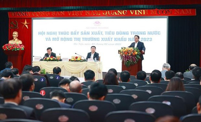 Prime Minister Pham Minh Chinh speaks at the event. (Photo: VNA)