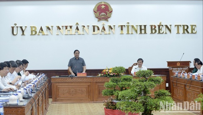 PM Pham Minh Chinh speaking at the event (Photo: NDO)