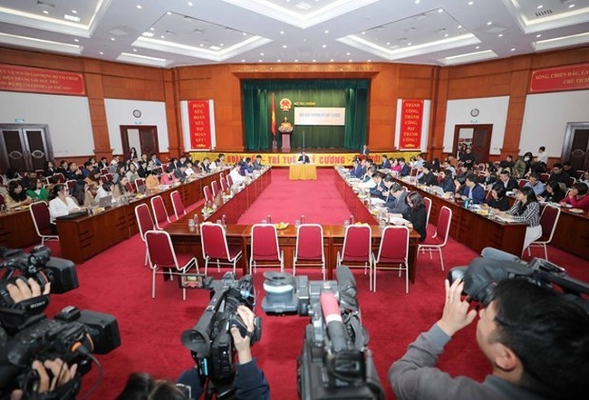 At a press conference on March 30 to report the collection of State budget in the first quarter of 2023 (Photo: VNA)