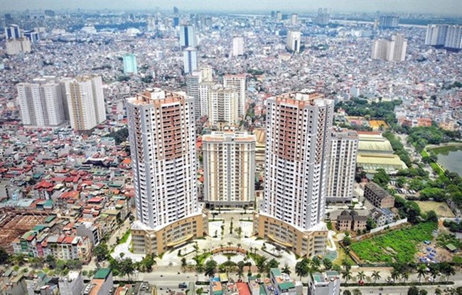A residential area in Hanoi. Real estate becomes more attractive under the low interest rate context. (Photo: VNA)