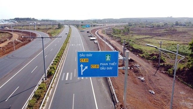 The final section of the Phan Thiet-Dau Giay route connects to the Dau Giay-Long Thanh-Ho Chi Minh City expressway. (Photo: VNA)