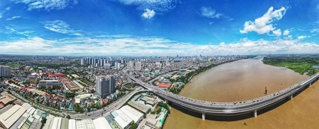 A bird's eye view of Hanoi (Photo: VNA)