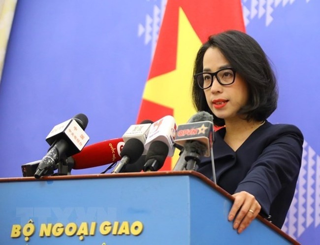 Spokeswoman of the Ministry of Foreign Affairs Pham Thu Hang. (Photo: VNA)