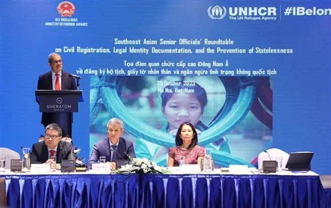 The vent is jointly held by the Vietnamese Ministry of Foreign Affairs and the UN Refugee Agency (UNHCR) with the aim of enhancing efforts by countries in addressing statelessness. (Photo: VNA)