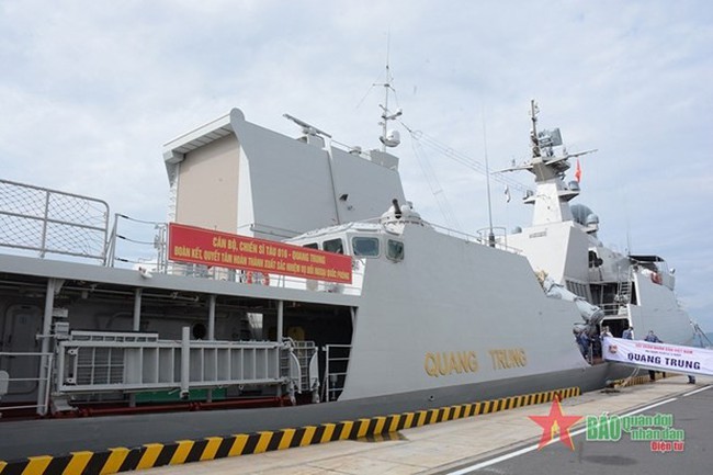 Vietnam's frigate 016-Quang Trung will attend the Peace and Friendship 2023 joint exercise in China’s Guangdong province. (Photo: qdnd.vn)