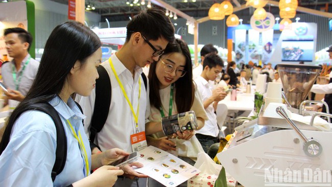 Visitors at the exhibition