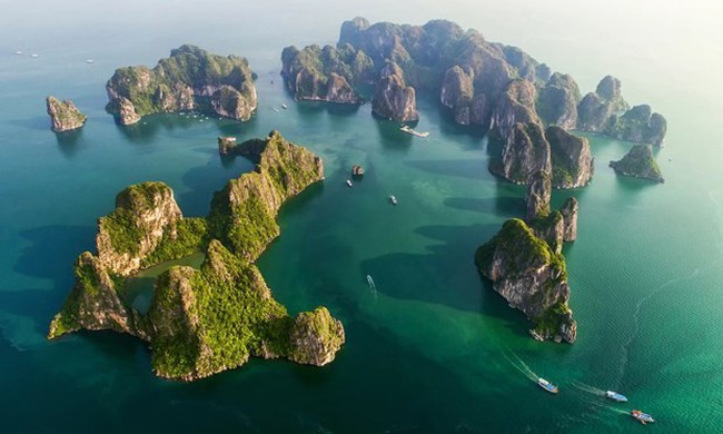 Northern Vietnam’s UNESCO-listed Halong Bay, one of the most beautiful places in the world (Photo: Wanderlust)