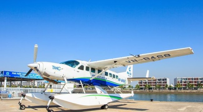 The seaplane service uses Cessna Grand Caravan 208B EX, a modern seaplane model of the US. (Photo: VNA)