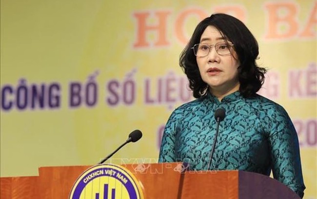 General Director of the General Statistics Office (GSO) Nguyen Thi Huong. (Photo: VNA)