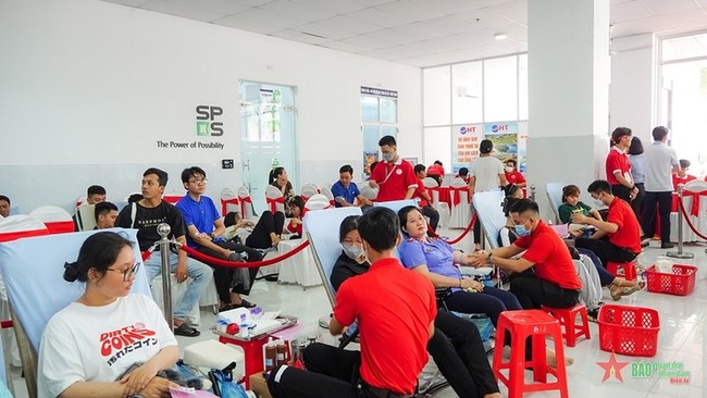 Blood donation event in Can Tho expects to collect more than 500 blood units (Photo: qdnd.vn)
