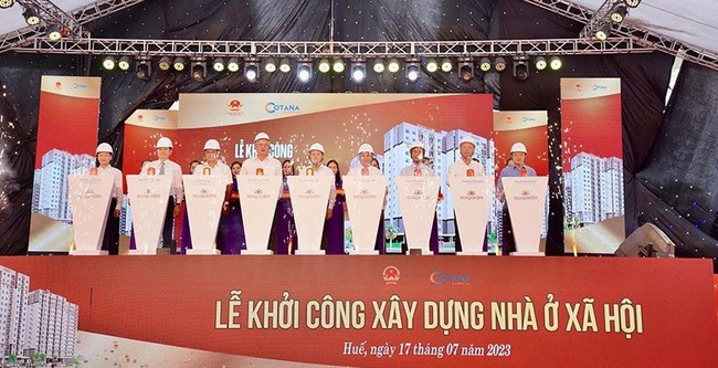 At the groundbreaking ceremony for the project (Photo: cand.com.vn)