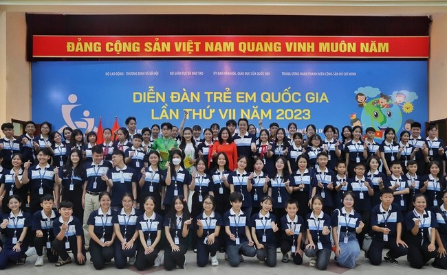 Seventh National Children’s Forum opens in Hanoi (Photo: dantri.com.vn)