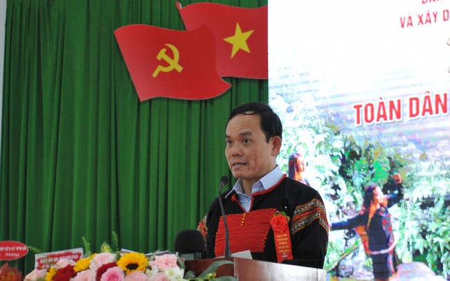Deputy PM Tran Luu Quang speaking at the event (Photo: baodaklak.vn)