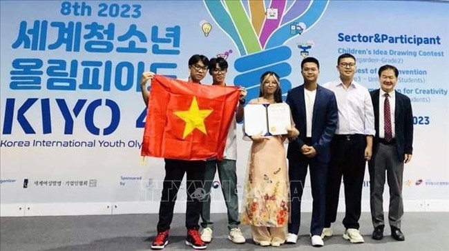 Vietnamese students win special award at Korea International Youth Olympiad (Photo: VNA)