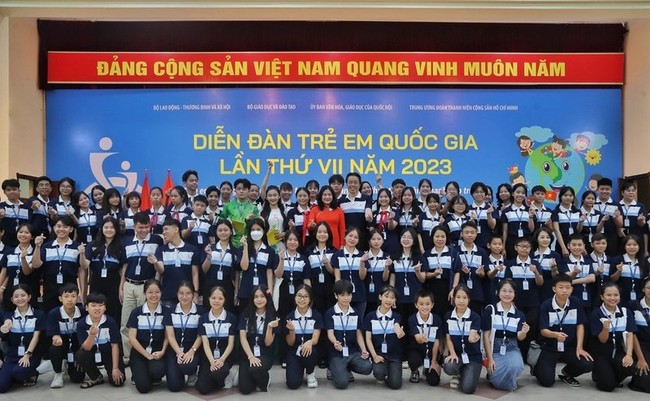 Seventh National Children’s Forum opens in Hanoi (Photo: dantri.com.vn)