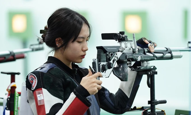 Le Thi Mong Tuyen has earned Vietnam’s fourth ticket to the Paris 2024 Summer Olympics. (Photo: sggp.org.vn)